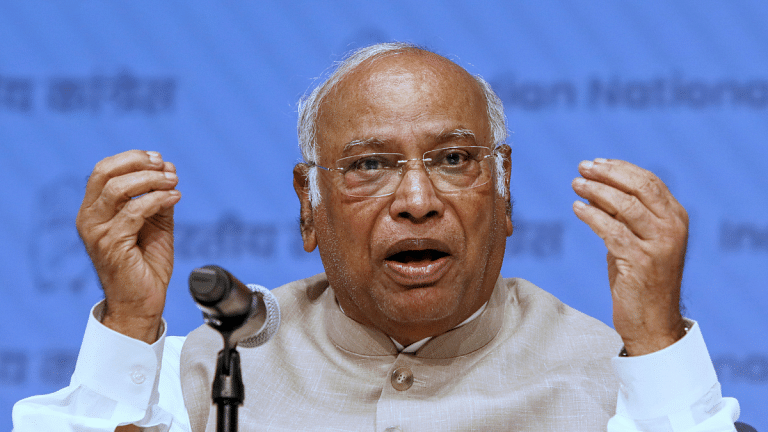 Kharge leads Congress charge against BJP over ‘undeclared Emergency’, ‘puppet’ election commission