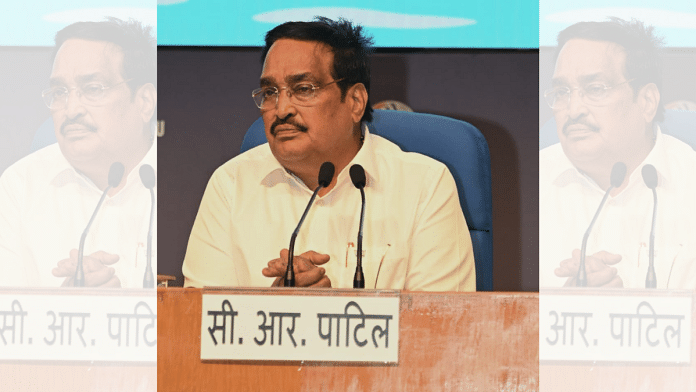 Union Jal Shakti Minister CR Paatil addresses a press conference in New Delhi | X/@CRPaatil