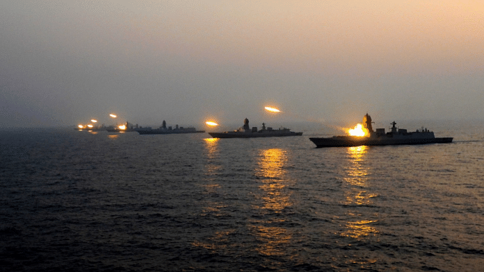 File photo from Indian Navy’s 2025 edition of Theatre Level Operational Exercise (TROPEX) | X/@indiannavy