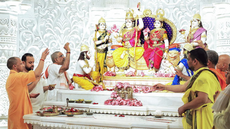 Another grand pran pratishtha at Ayodhya’s Ram temple, this time with Yogi front & centre