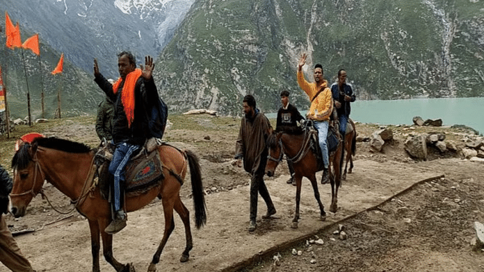 Pilgrims on Amarnath Yatra | Representational image | ANI
