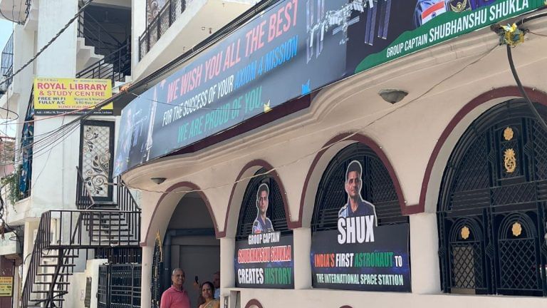 Inside Shubhanshu Shukla’s Lucknow home—students coming for blessings, selfies with posters