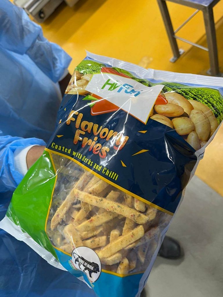 Frozen fries made in india