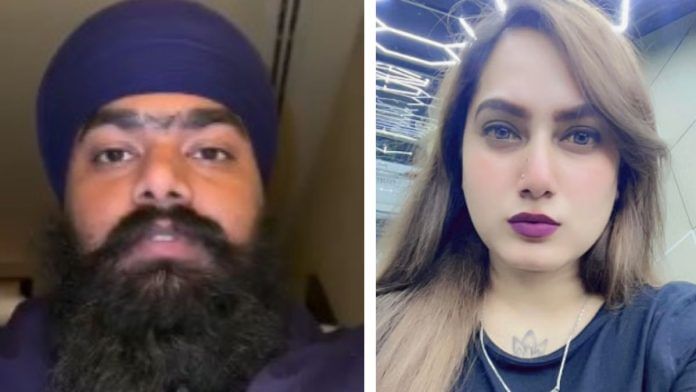 Amritpal Singh Mehron, Punjabi influencer Kamal Kaur | Source: X
