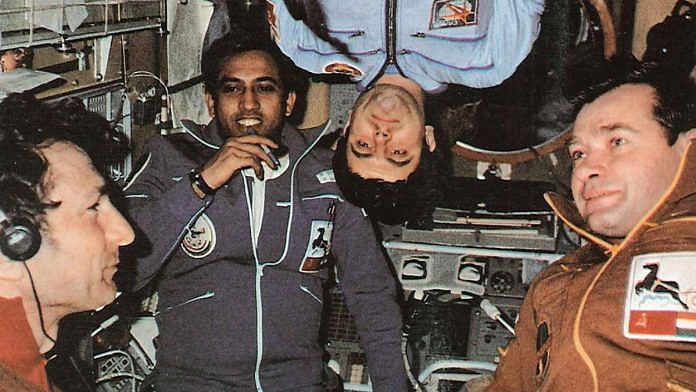 Soyuz T-11 rocket astronauts, including Rakesh Sharma, after the rocker was onboard Salyut-7 | By Special Arrangement | ThePrint