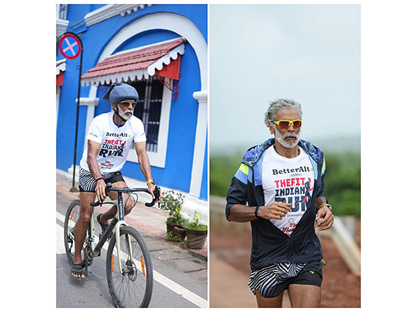 Milind Soman Concludes 5th Fit Indian Run, Covering Half Ironman Distance Daily Through Cycling and Running from Mumbai to Goa in 5 Days