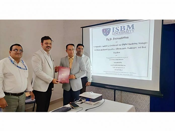 Dr. Sandeep Jeewan Sharma Receives Ph.D. for Path-breaking Research on Education Sector Marketing Strategies