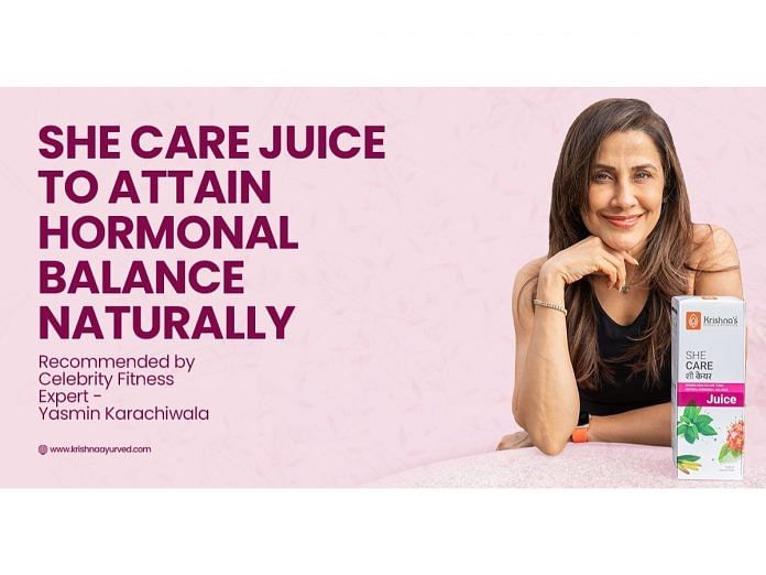 Celebrity Fitness Trainer Yasmin Karachiwala Recommends Krishna's SHE CARE Juice for Women's Hormonal Health