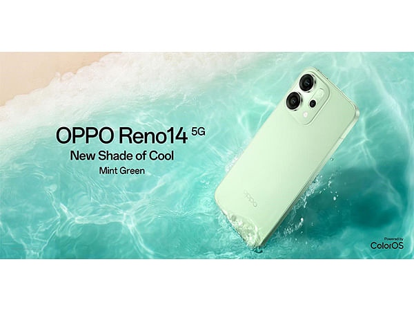 Riding High on 191% Sales Growth, OPPO Unveils Refreshing Mint Green Reno14 5G