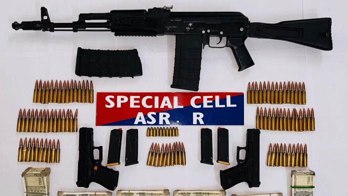 Seized arms and ammunition | Photo/@DGPPunjabPolice