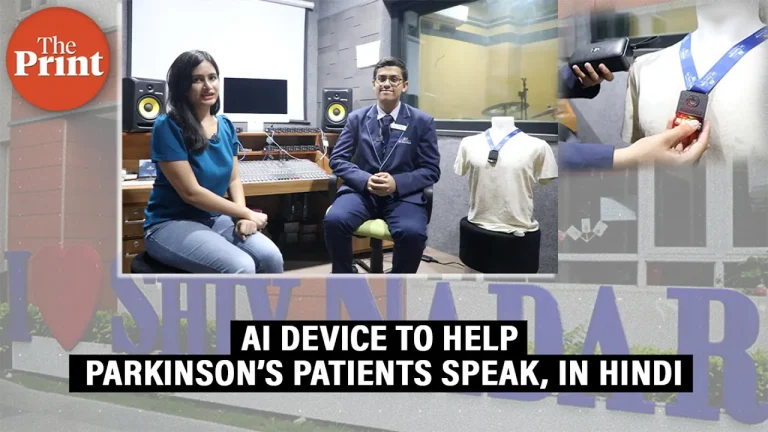 Gurugram teen makes AI device to help Parkinson’s and stroke patients speak, in Hindi