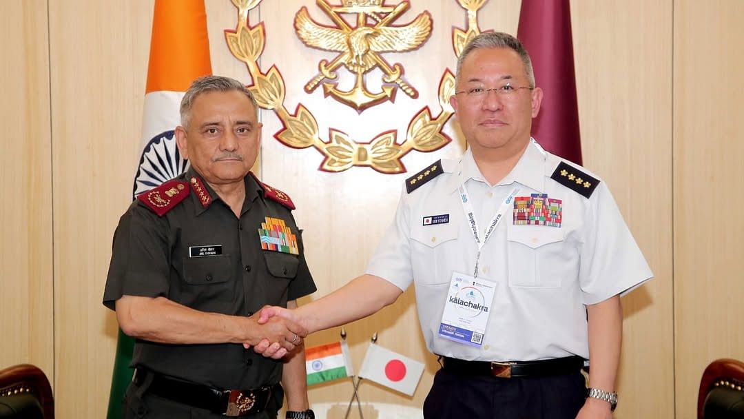 CDS General Anil Chauhan discusses defence ties with Japan’s Chief of Staff