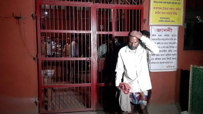 A prisoner is released from Assam’s Nagaon Central Jail | Representative image | ANI