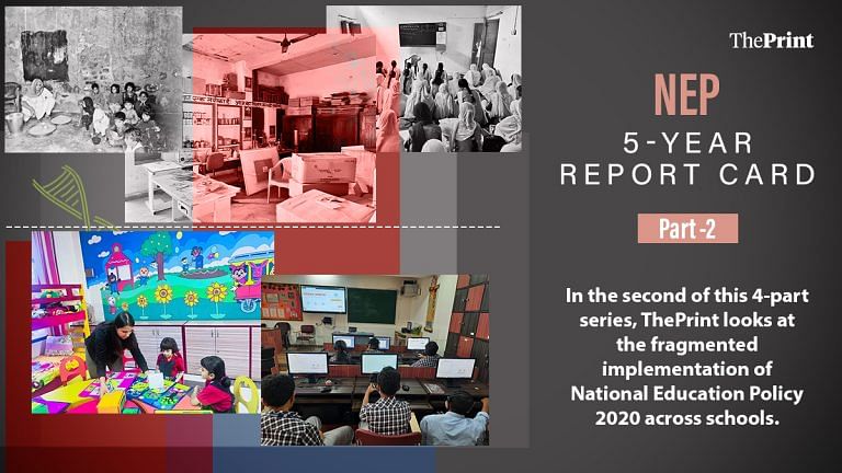 Two realities of NEP: Sensory classrooms & hi-tech labs, to kids sitting on floor & no teachers