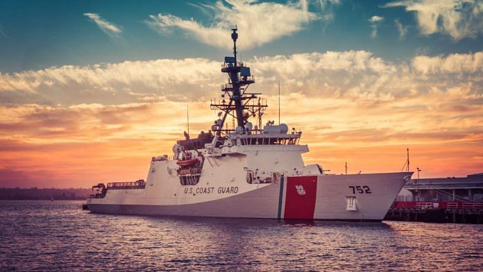 Quad at Sea Ship Observer Mission is aboard USCGC Stratton en route to Guam. | @IndiaCoastGuard/ X