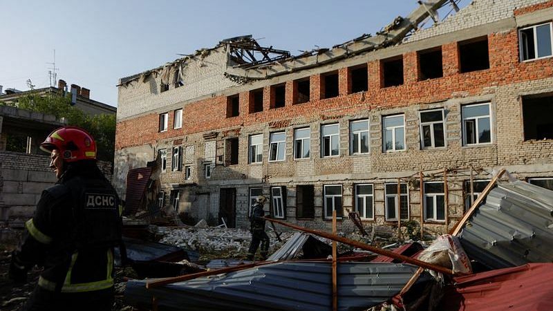 Russian drone damages maternity hospital in Kharkiv