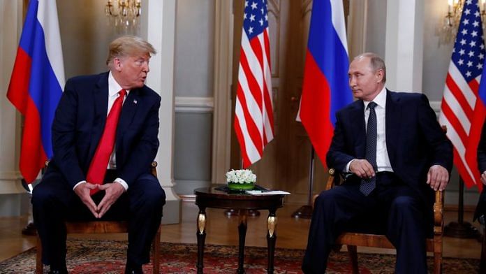 File photo of US President Donald Trump & Russia President Vladimir Putin | Reuters