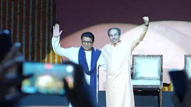 Thackeray cousins share stage for 1st time in 20 yrs. Raj says ‘Fadnavis did what even Balasaheb couldn’t’