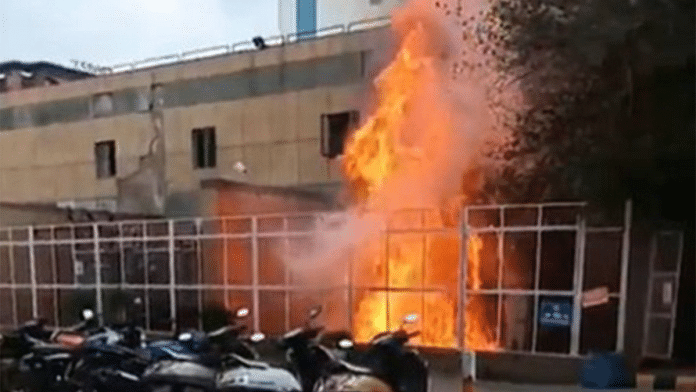 Site of fire at AIIMS trauma centre | ANI