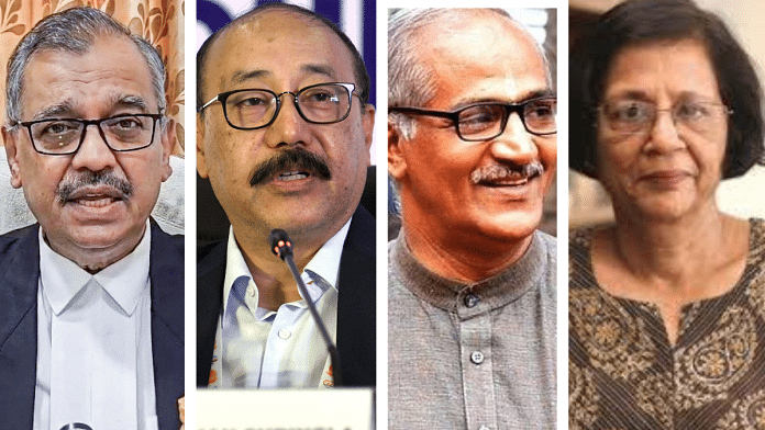 Nominated for Rajya Sabha: Senior advocate Ujjwal Nikam, retired foreign secretary Harsh Vardhan Shringla, social worker C Sadanandan Master and historian Meenakshi Jain | ANI, X