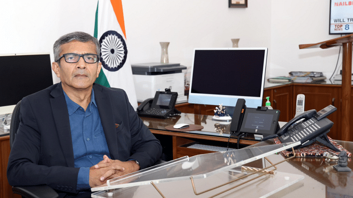 File photo of defence secretary Rajesh Kumar Singh | X/@SpokespersonMoD