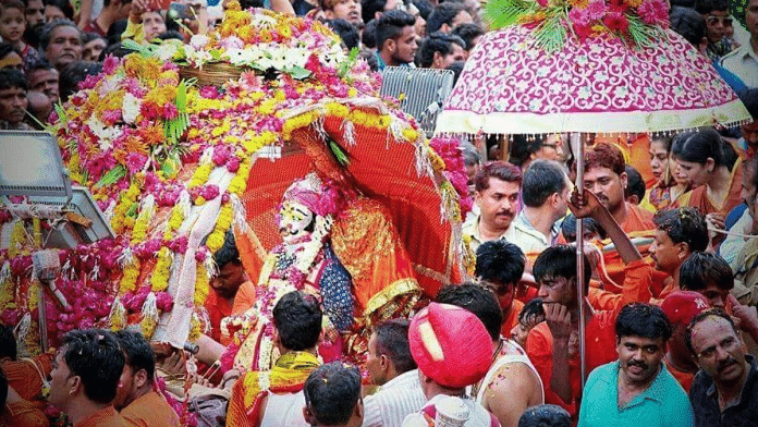 File photo of the grand procession of Mahakal in Ujjain | X/@MPTourism/Meeta Pathak