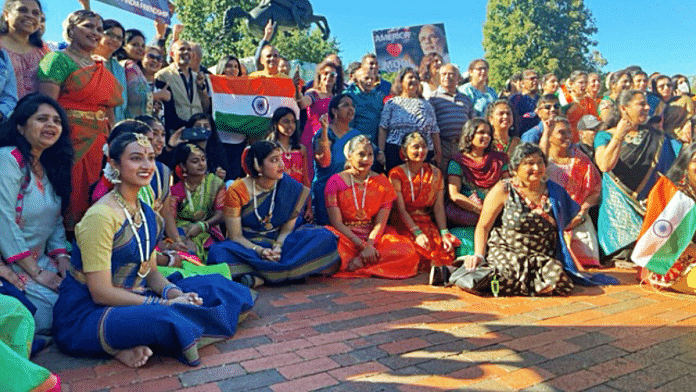 File photo of Indian-Americans gather outside the White House in Washington DC | ANI