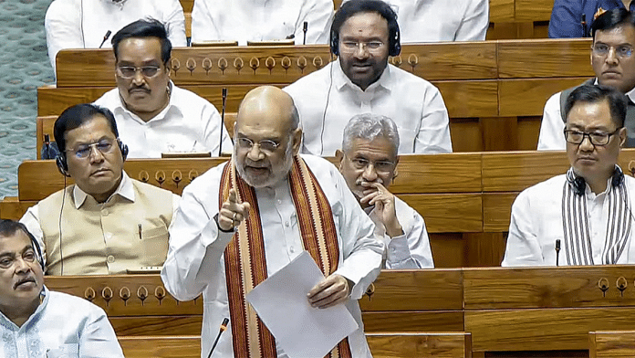 Home Minister Amit Shah speaks on Operation Sindoor in Lok Sabha during Monsoon Session of Parliament Tuesday |Sansad TV/ANI video grab