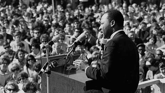 Martin Luther King Jr., a visionary leader and advocate for equality, spearheaded the civil rights movement in America | Credit: Minnesota Historical Society