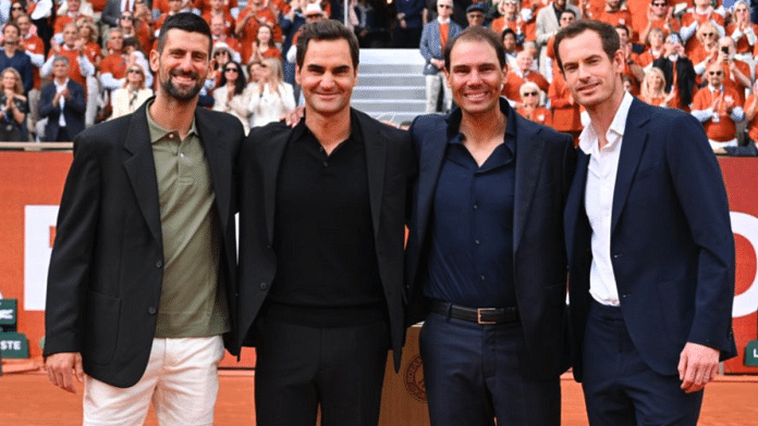 The Big Four of Tennis—Novak Djokovic, Roger Federer, Rafael Nadal and Andy Murray | X/@RafaelNadal