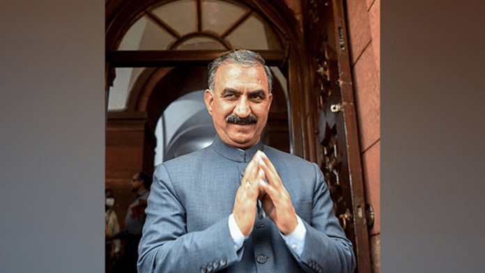 File photo of Himachal Pradesh CM Sukhvinder Singh Sukhu | ANI