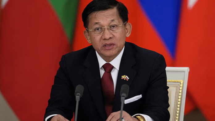 File photo of Myanmar's military chief Senior General Min Aung Hlaing | Reuters