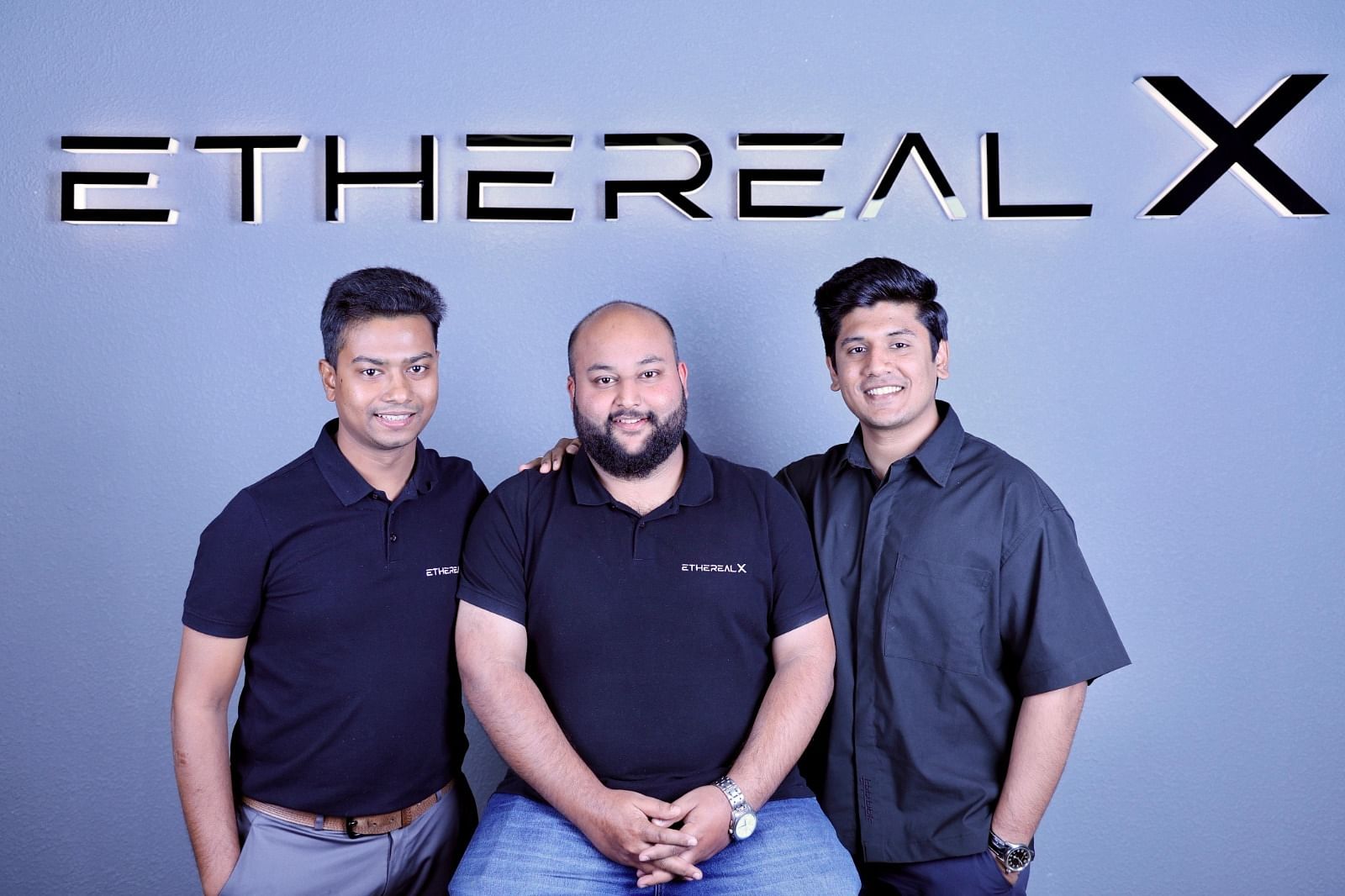 Shubhayu Sardar (Co-Founder & COO), Prashanth Sharma (Co-Founder & CTO), and Manu J. Nair (Co-Founder & CEO) of EtherealX | By special arrangement