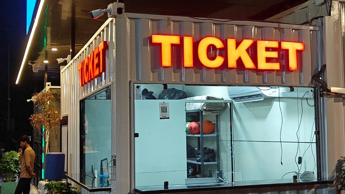 Players usually book slots via the District 9 app – for Rs 500 for 30 minutes. Employees work in shifts to manage the place | Photo: Tina Das, ThePrint
