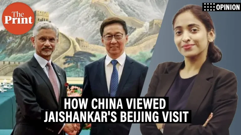 India’s ‘triple anxiety’—What Chinese media sees in Jaishankar’s Beijing visit