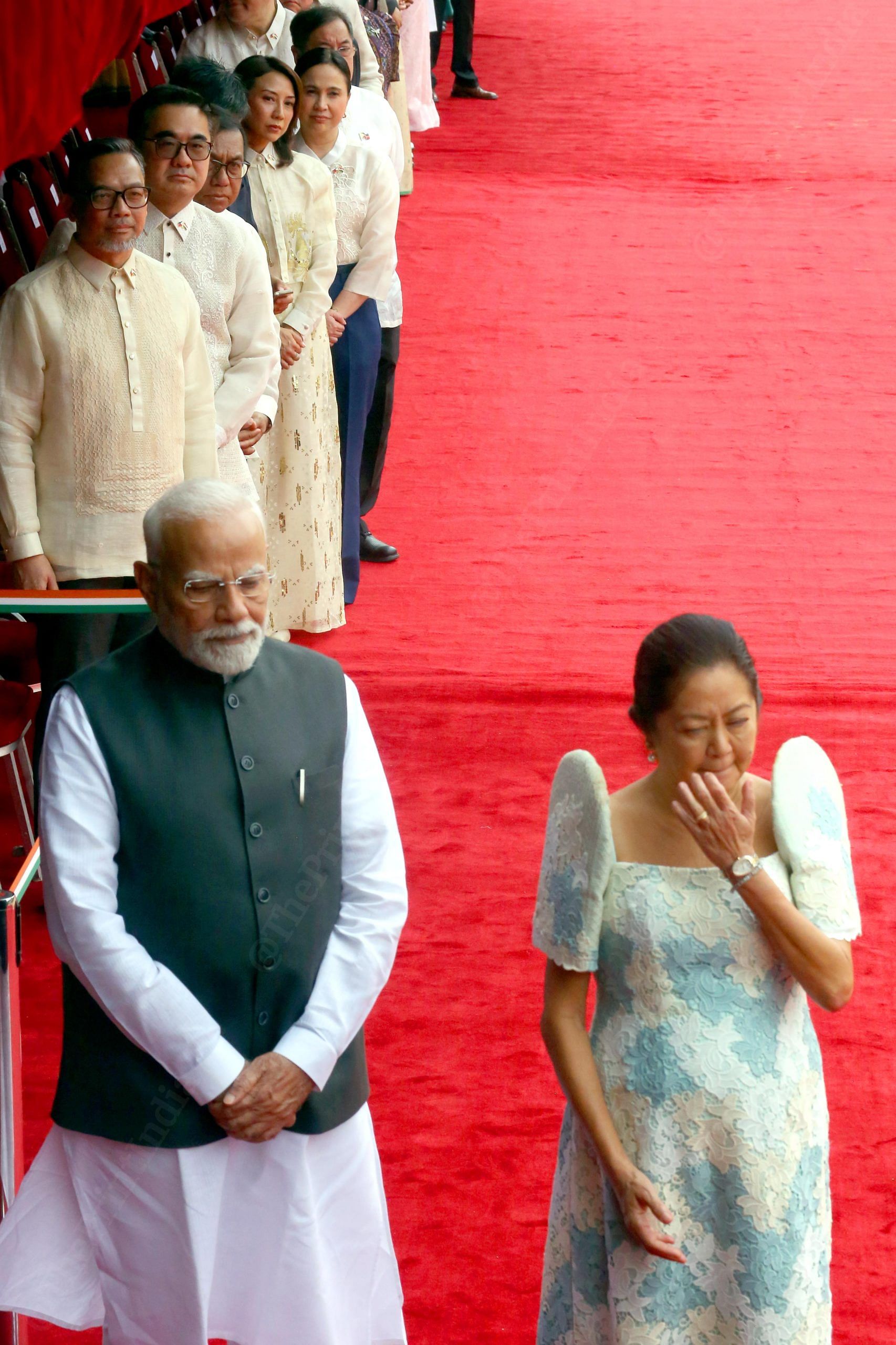 Prime Minister Narendra Modi along with first lady of Philippines at Rashtrapati Bhawan | Praveen Jain | ThePrint 