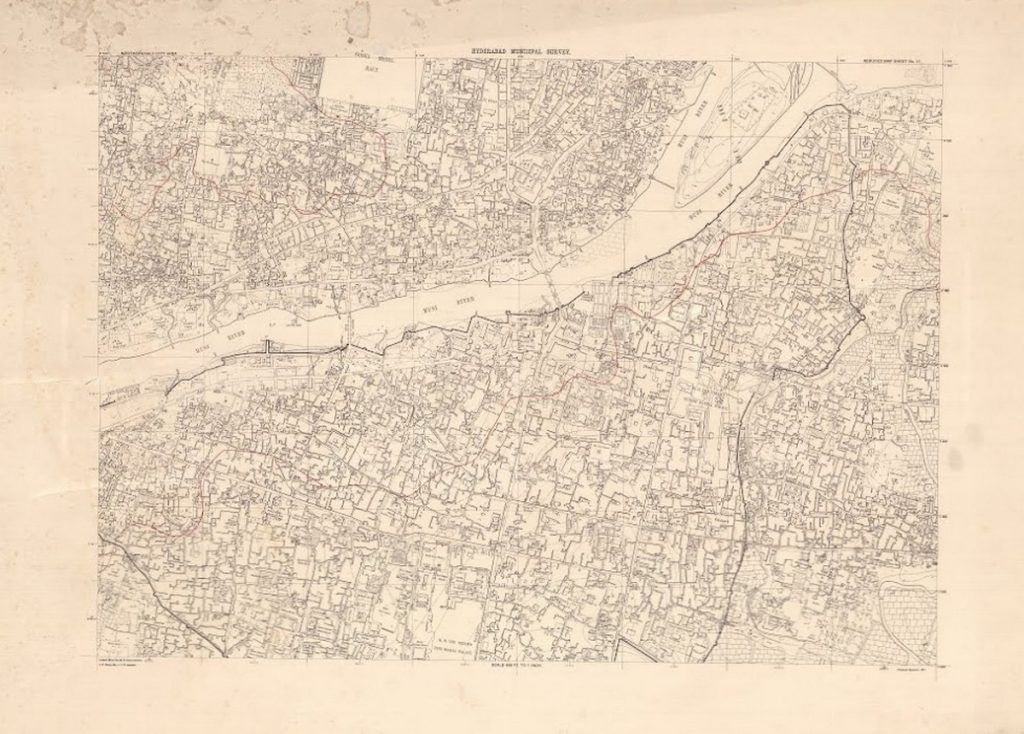 1914 map of Hyderabad 