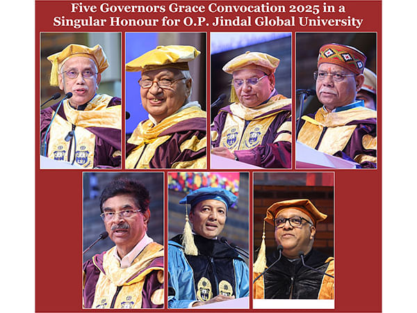 Five Governors Grace Convocation 2025 in a Singular Honour for O.P. Jindal Global University
