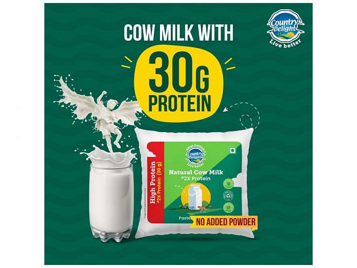 Country Delight Launches High Protein Cow Milk with 2X (30g) Protein -- A Game-Changer in India's Protein Revolution