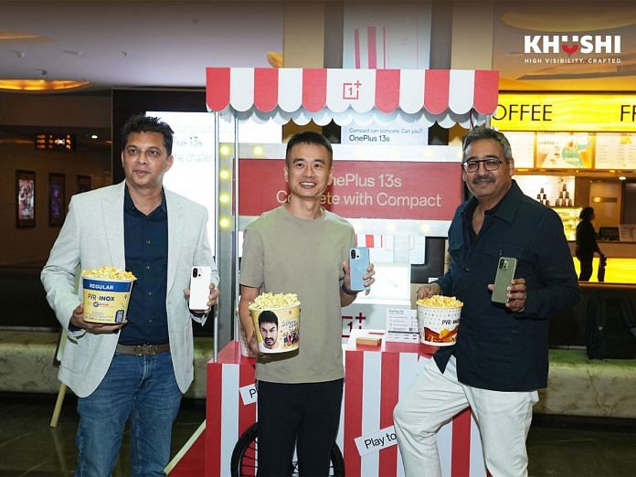 OnePlus 13S Takes Centre Stage with Disruptive Cinema-First Campaign at PVR INOX