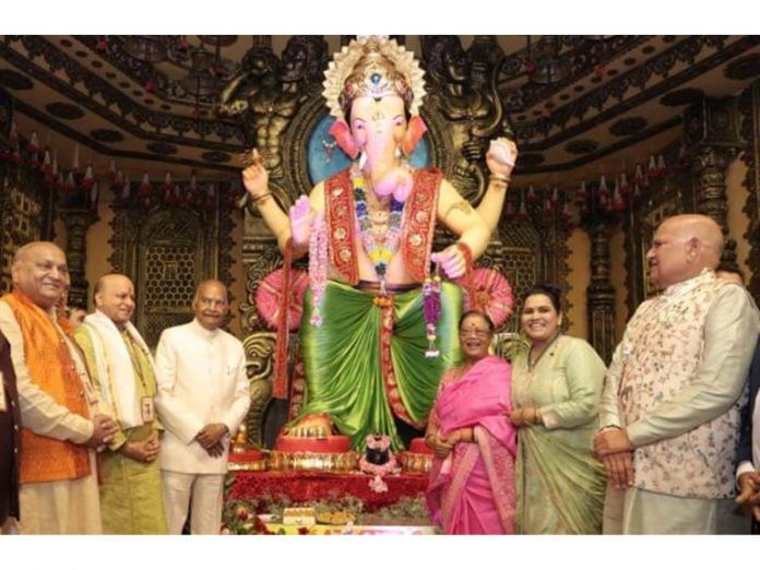 Grand Inauguration of 'Lal Bagh Ka Raja' Ganpati Festival in Delhi by Former President Ram Nath Kovind