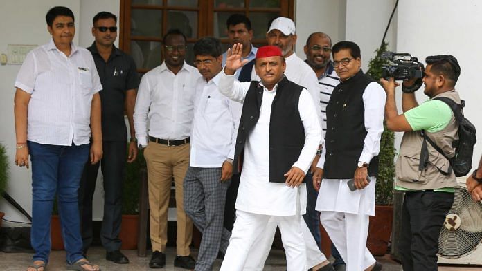 File photo of Samajwadi Party president Akhilesh Yadav | Suraj Singh Bisht | ThePrint