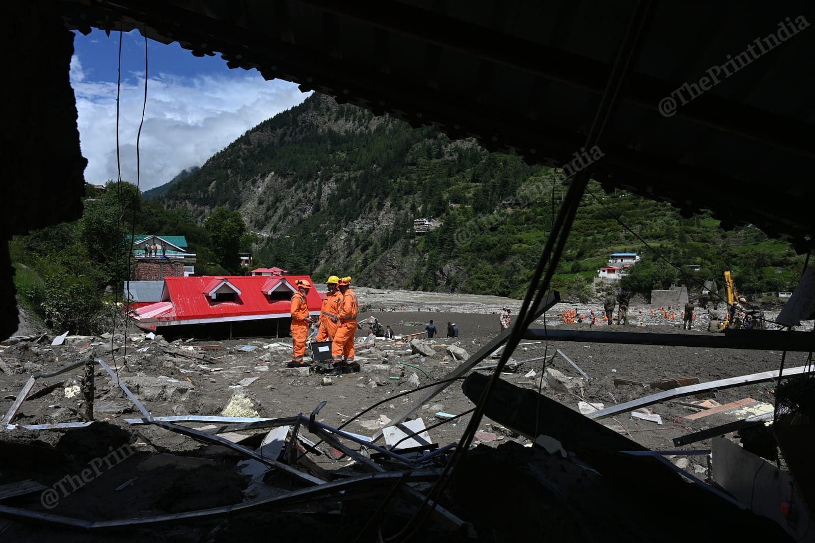 NDRF personnel during rescue operations | Suraj Singh Bisht | ThePrint