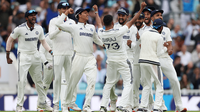 Indian cricket team celebrates their victory against England | X\@BCCI