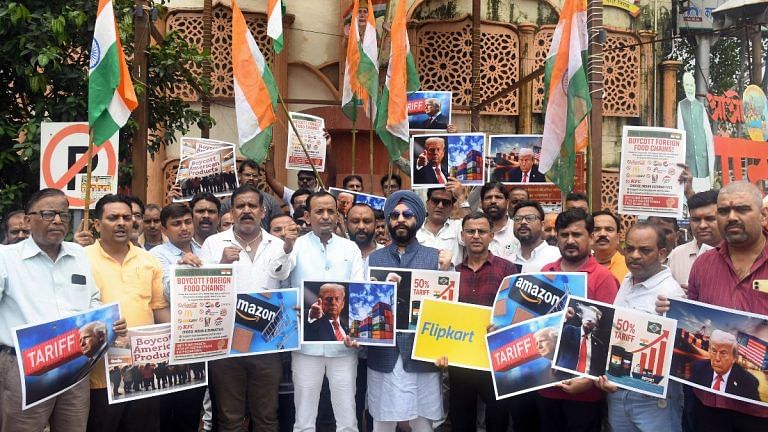 Go Swadeshi—RSS affiliate SJM calls for boycott of US firms Amazon, Walmart after Trump’s tariff hike