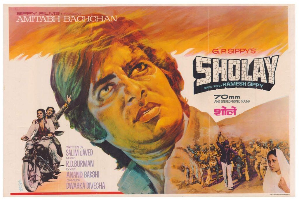Sholay poster 
