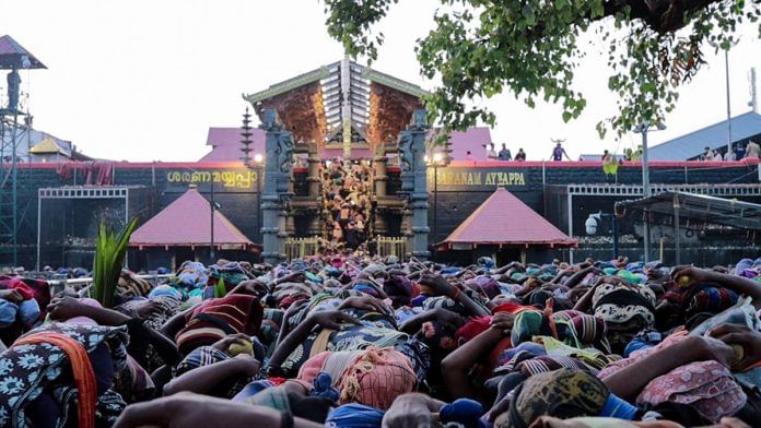 Devotees throng Kerala’s Sabarimala temple, dedicated to the god Ayyappa | Photo: ANI