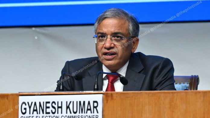 Chief Election Commissioner Gyanesh Kumar had referred to a Supreme Court judgment to assert that releasing machine-readable voter lists is 'forbidden' on the grounds of voter privacy | Praveen Jain | ThePrint