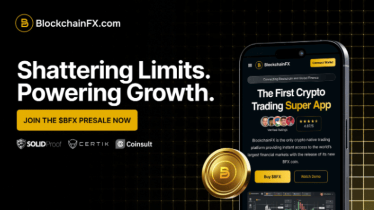 BlockchainFX Presale Climbs Past $5.7M – Next Big Crypto With Whale Backing Over Stellar and Brett