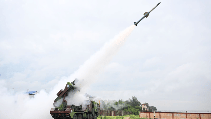 IADWS is a multi-layered air defence system comprising of all indigenous Quick Reaction Surface to Air Missile, Advanced Very Short Range Air Defence System missiles and a high power laser based Directed Energy Weapon | X/@rajnathsingh